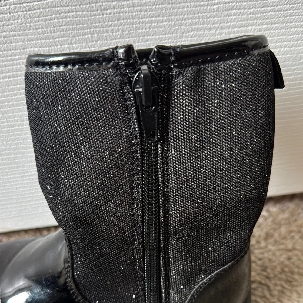 Black Shiny Boots toddler size 9